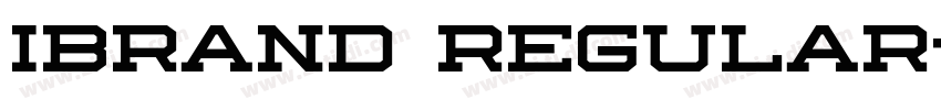 Ibrand Regular字体转换